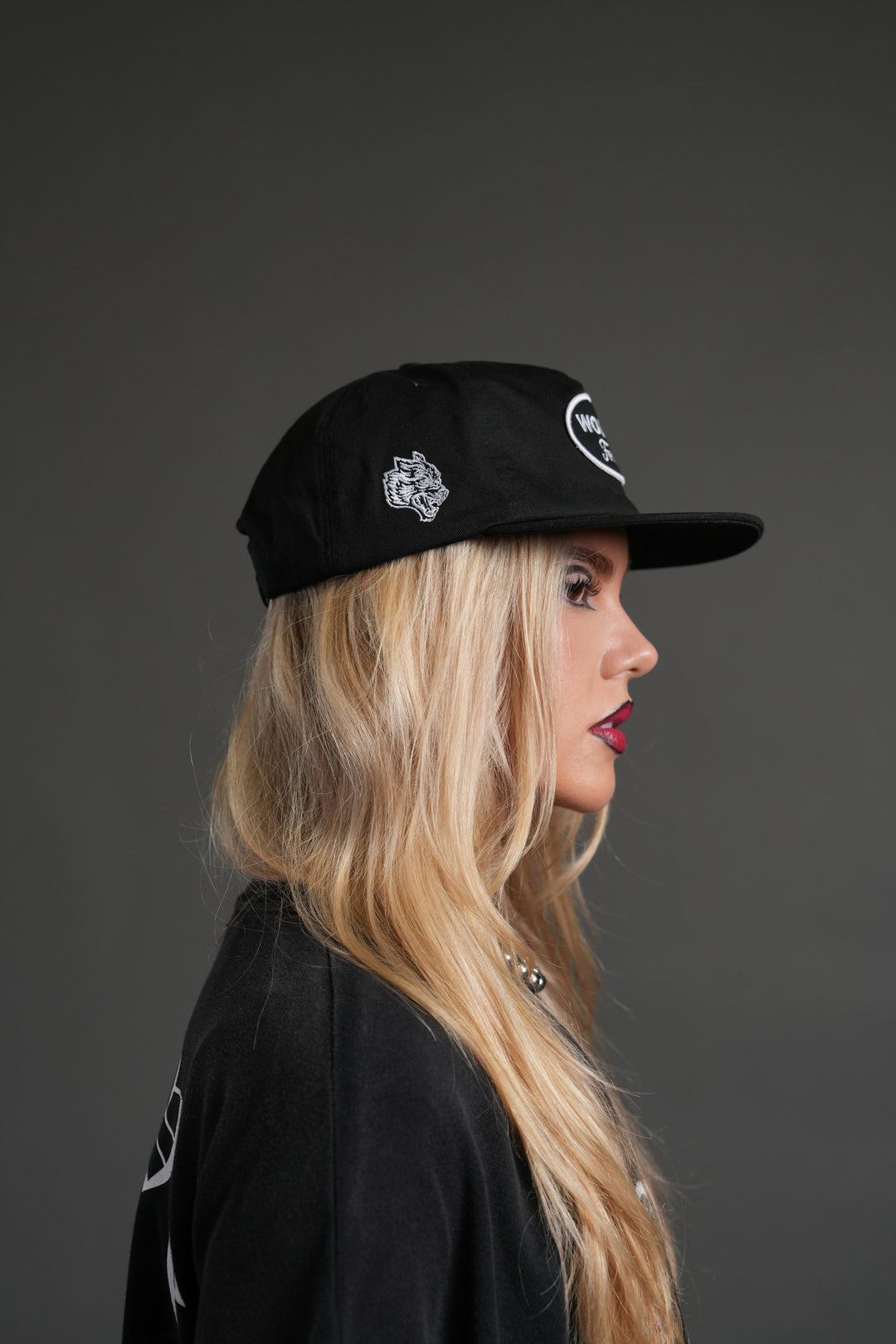 Our Time Vintage 5 Panel Hat in Black