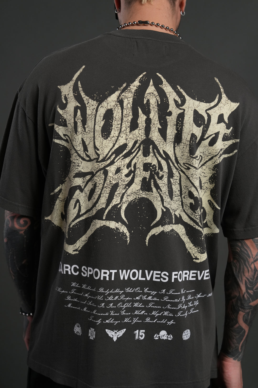 Sheer Loyalty "Premium" Oversized Tee in Wolf Gray