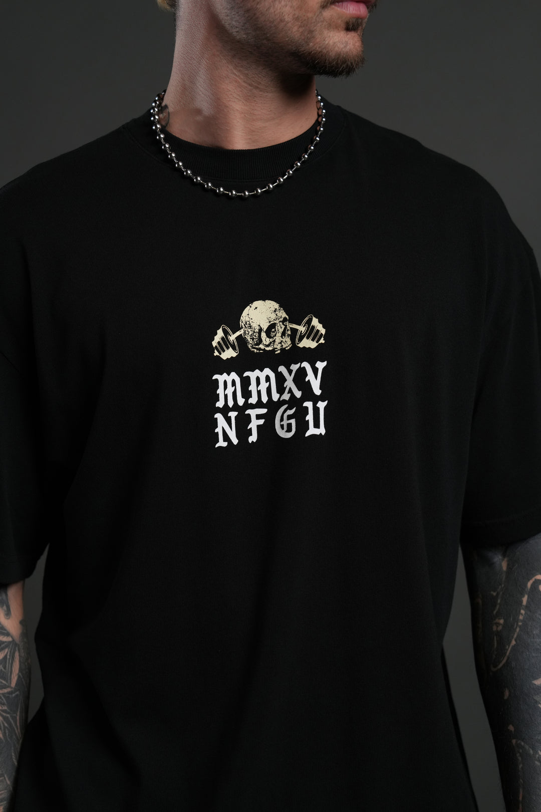 Hollow Virtue "Premium" Oversized Tee in Black