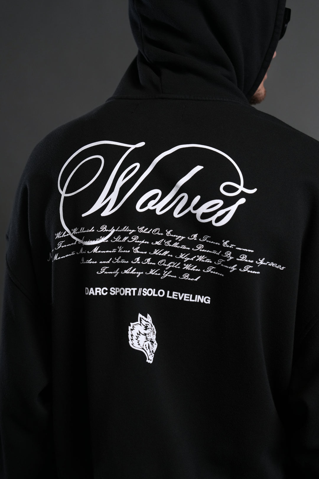 Arise Vex Double Zip Hoodie in Black