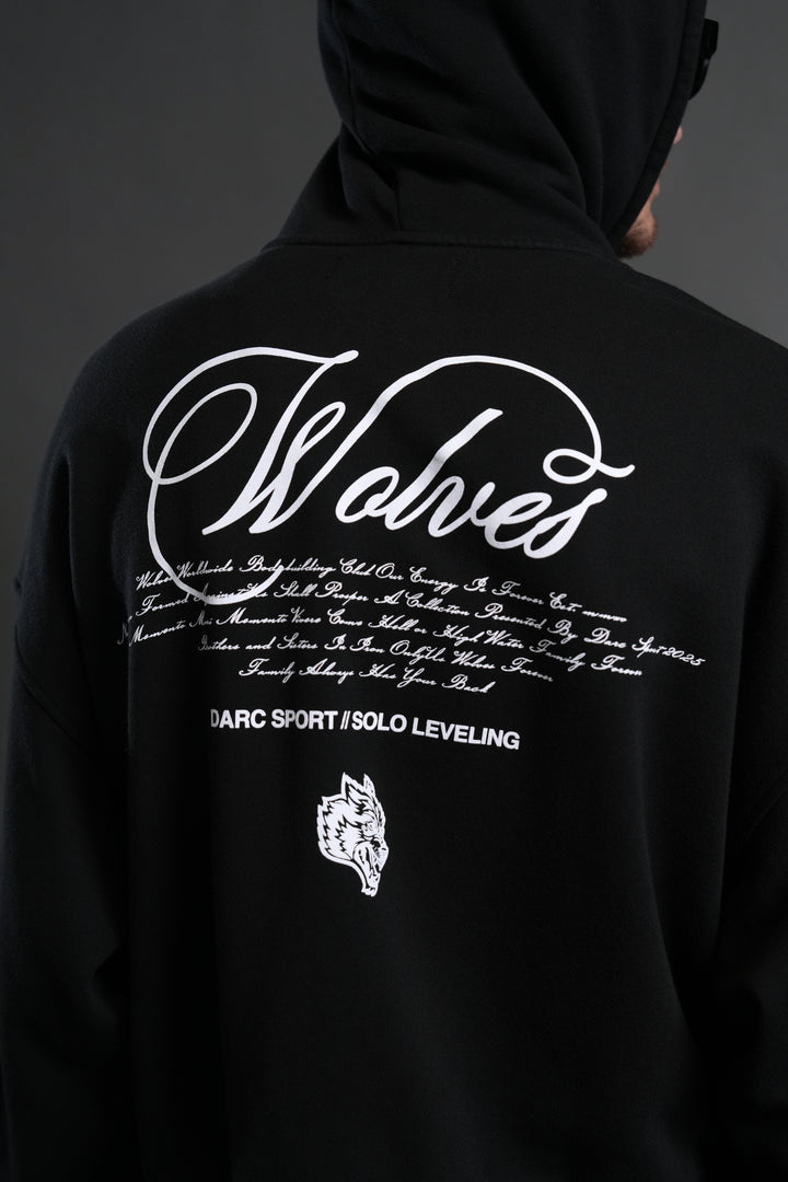 Arise Vex Double Zip Hoodie in Black