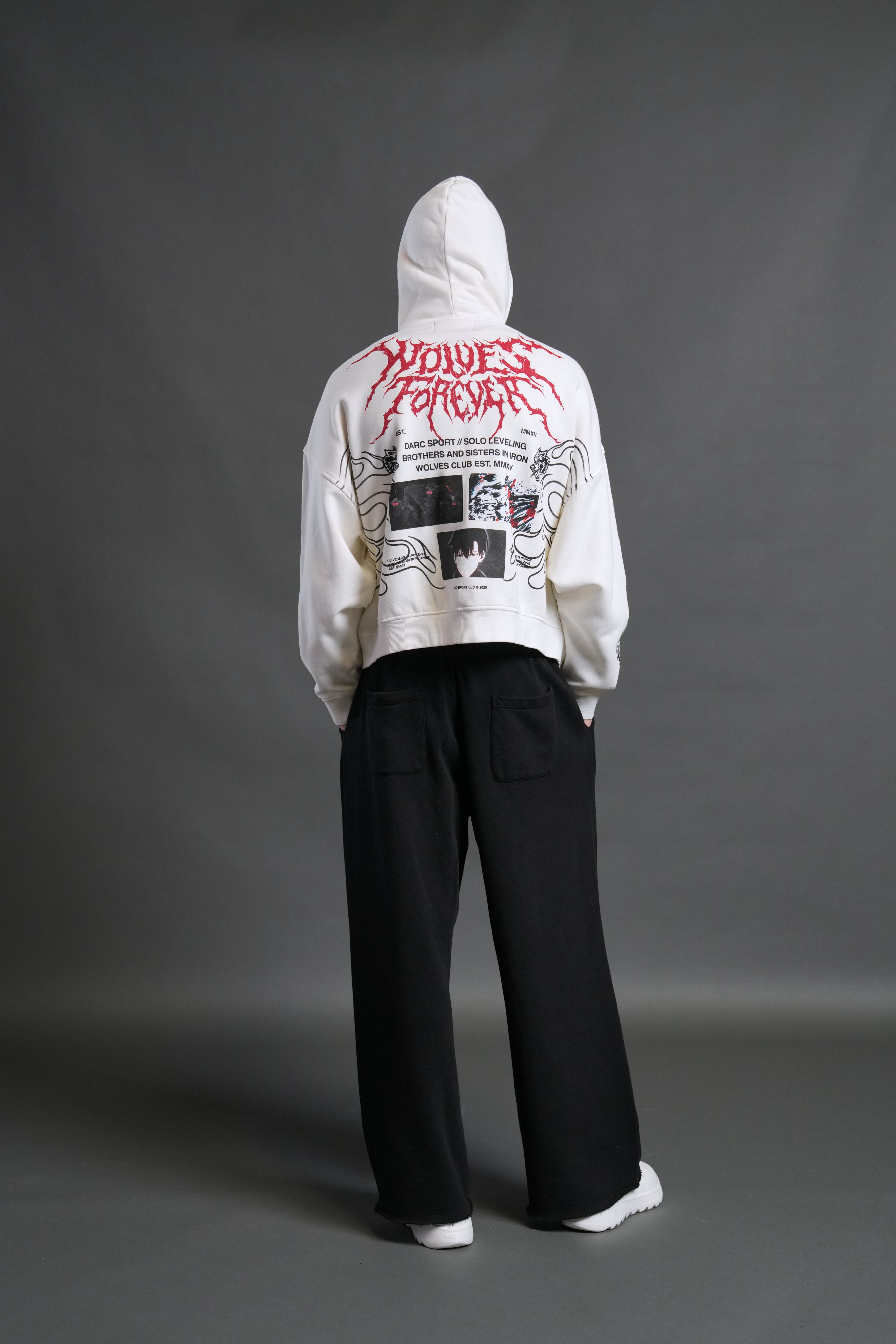 S-Rank Vex Double Zip Hoodie in Cream