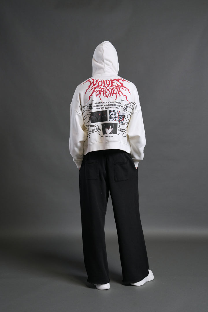 S-Rank Vex Double Zip Hoodie in Cream