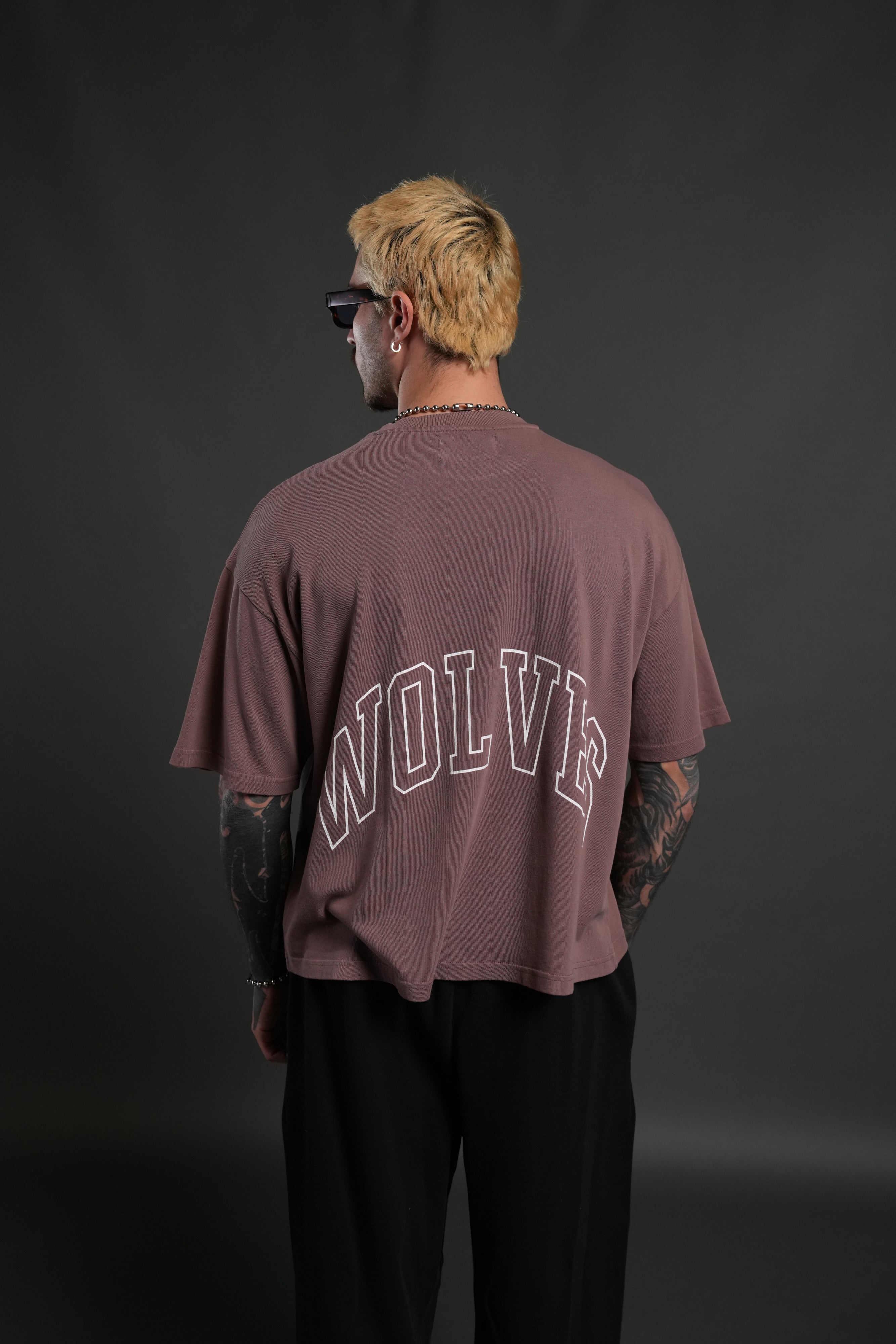 Wolf of the Flame Premium "Box Cut" Tee in Mauve