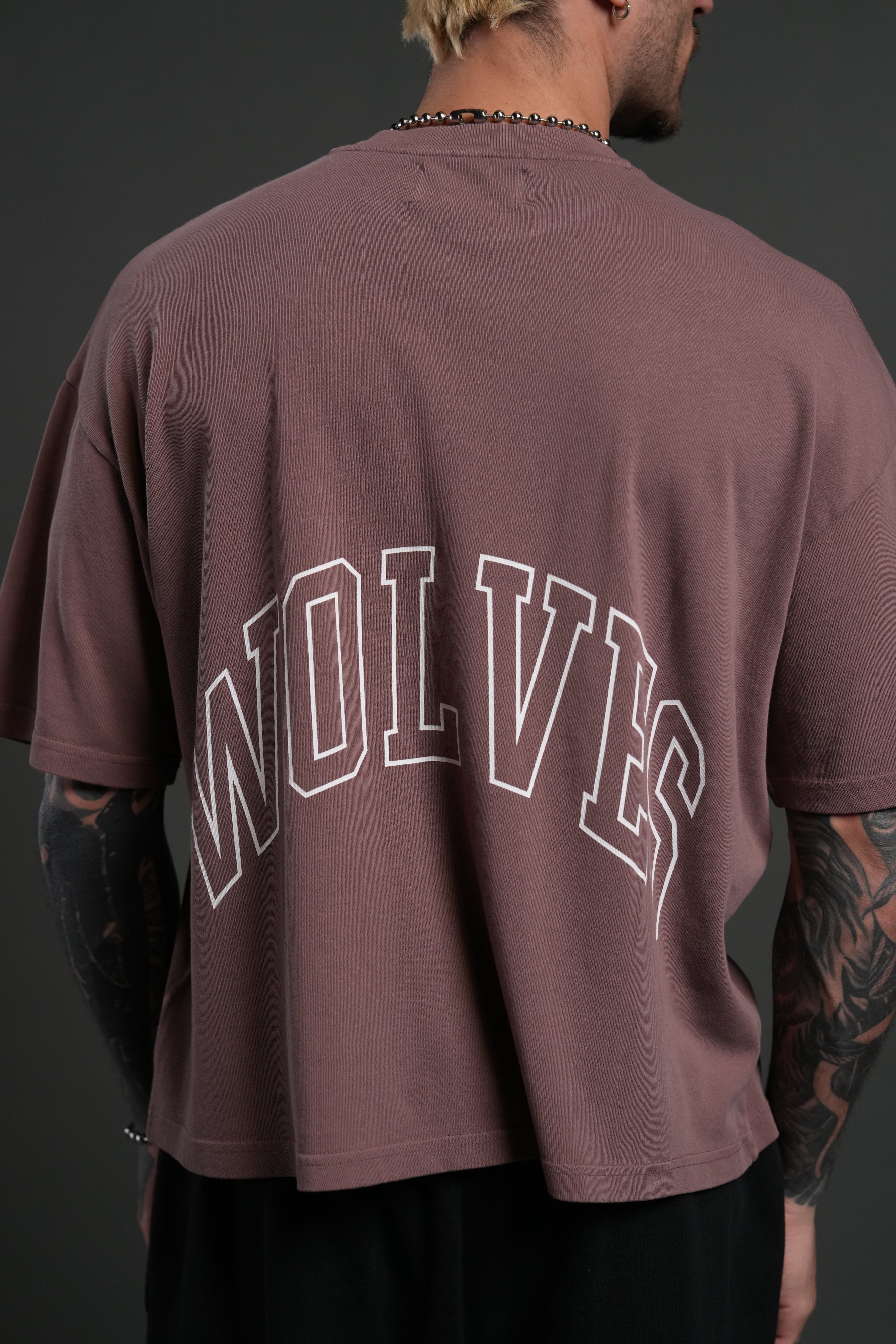 Wolf of the Flame Premium "Box Cut" Tee in Mauve