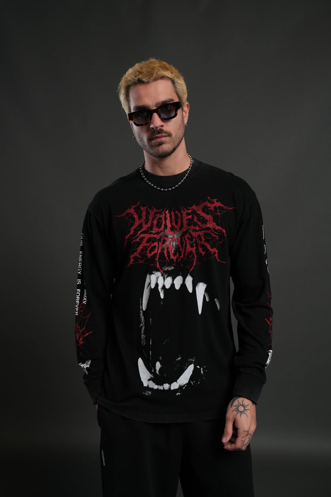 Blood Thirsty Webs "Premium" L/S Tee in Black