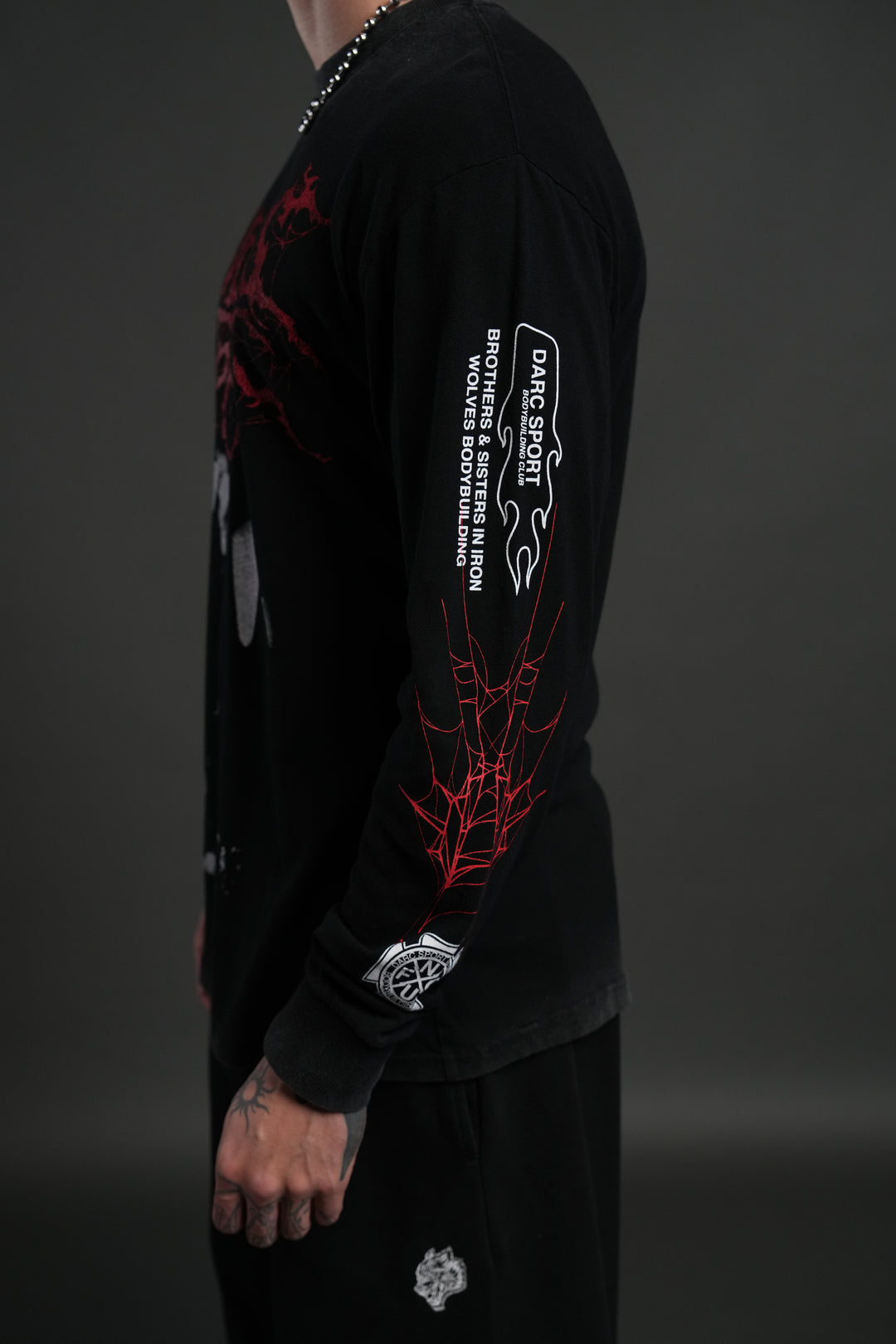 Blood Thirsty Webs "Premium" L/S Tee in Black