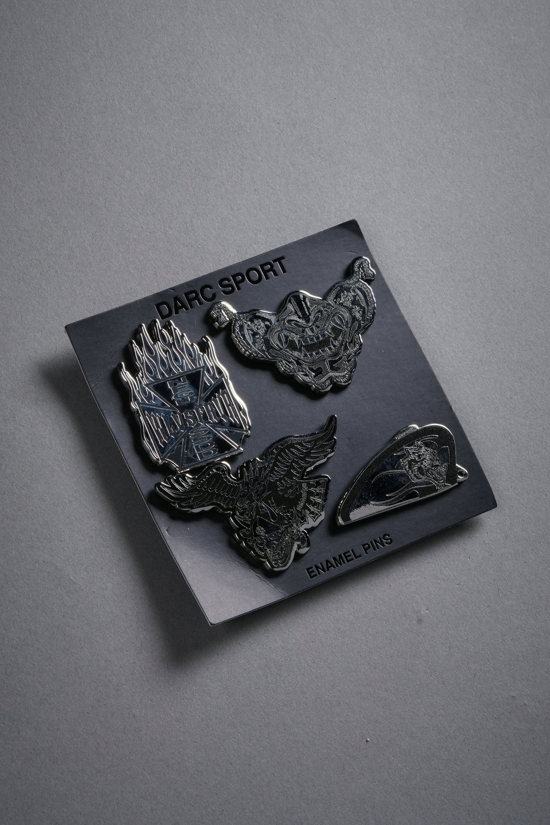 Bushido Icons Enamel 4 Pin Pack in Silver/Black