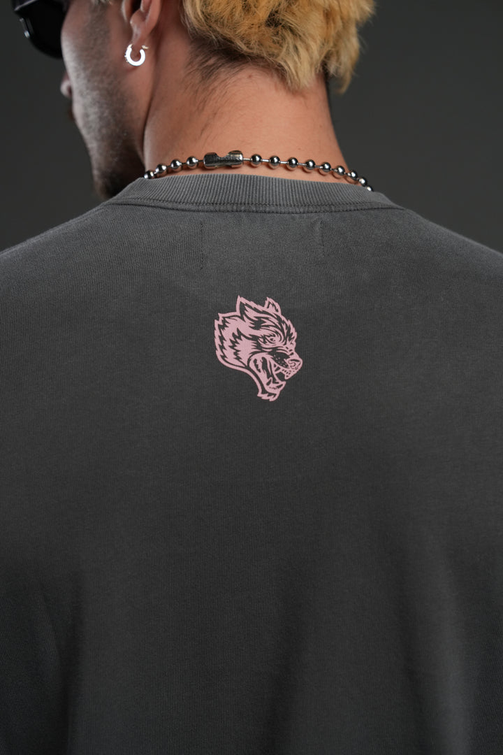 Blood Thirsty Webs "Premium" L/S Tee in Wolf Gray