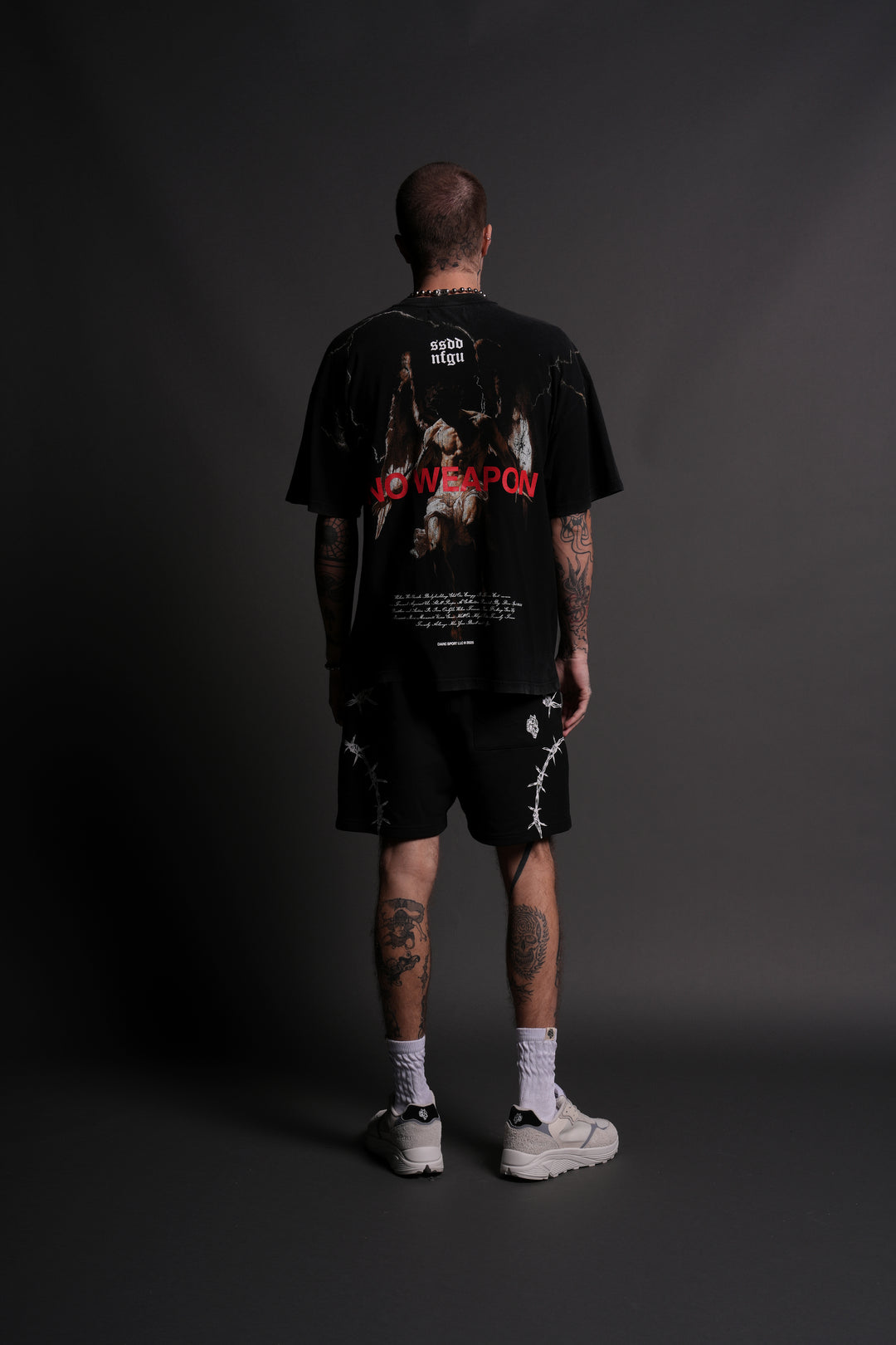 Fallen Angel "Premium" Oversized Tee in Black