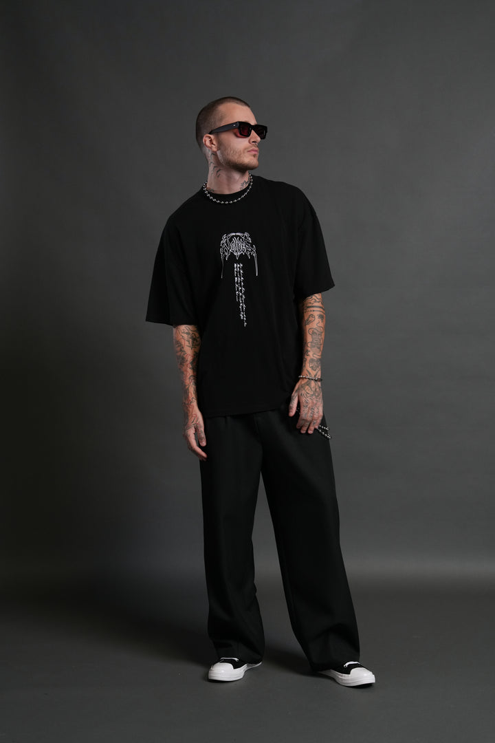 Ant King "Premium" Oversized Tee in Black