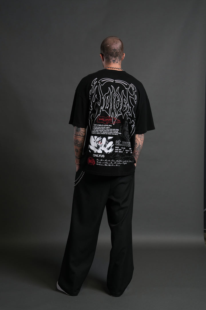 Ant King "Premium" Oversized Tee in Black