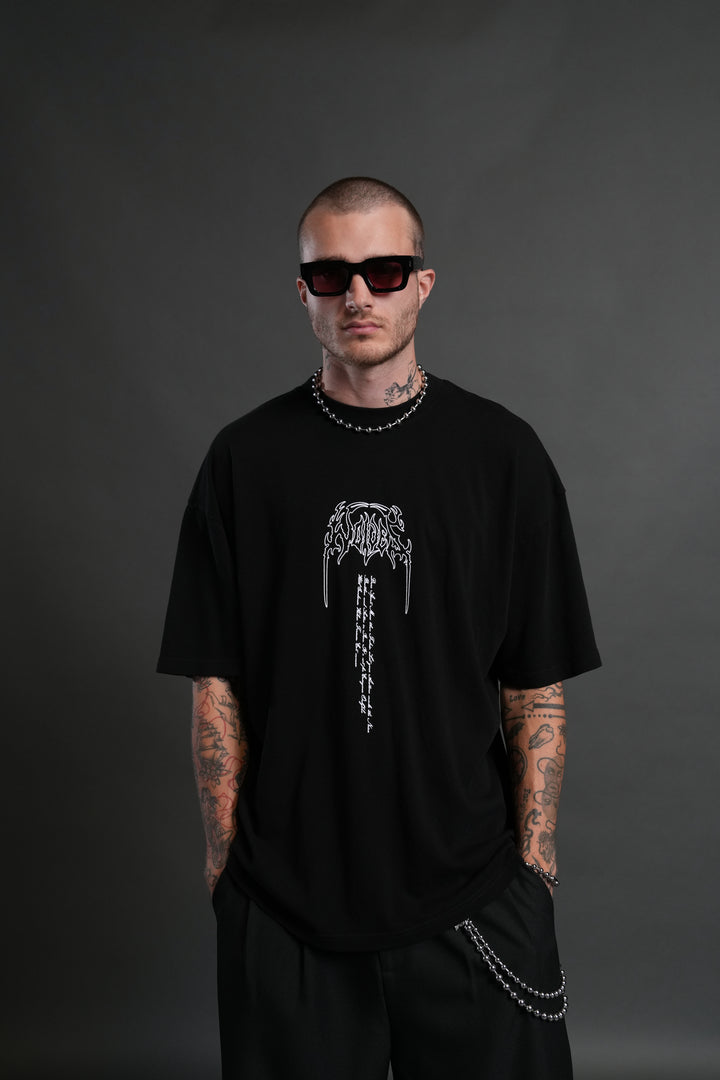 Ant King "Premium" Oversized Tee in Black