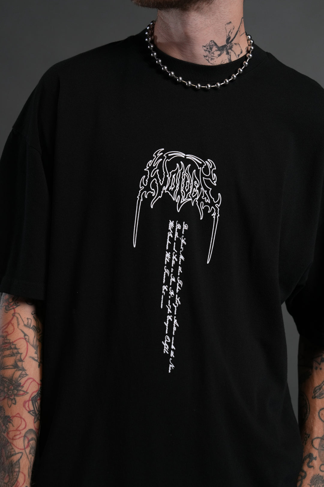 Ant King "Premium" Oversized Tee in Black