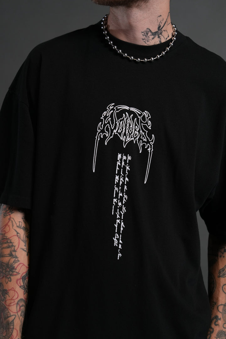 Ant King "Premium" Oversized Tee in Black