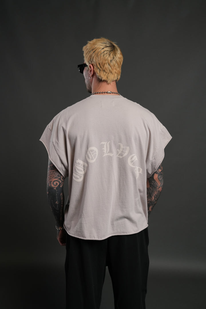 Triumph Grunge Cut-Off Tee in Clay