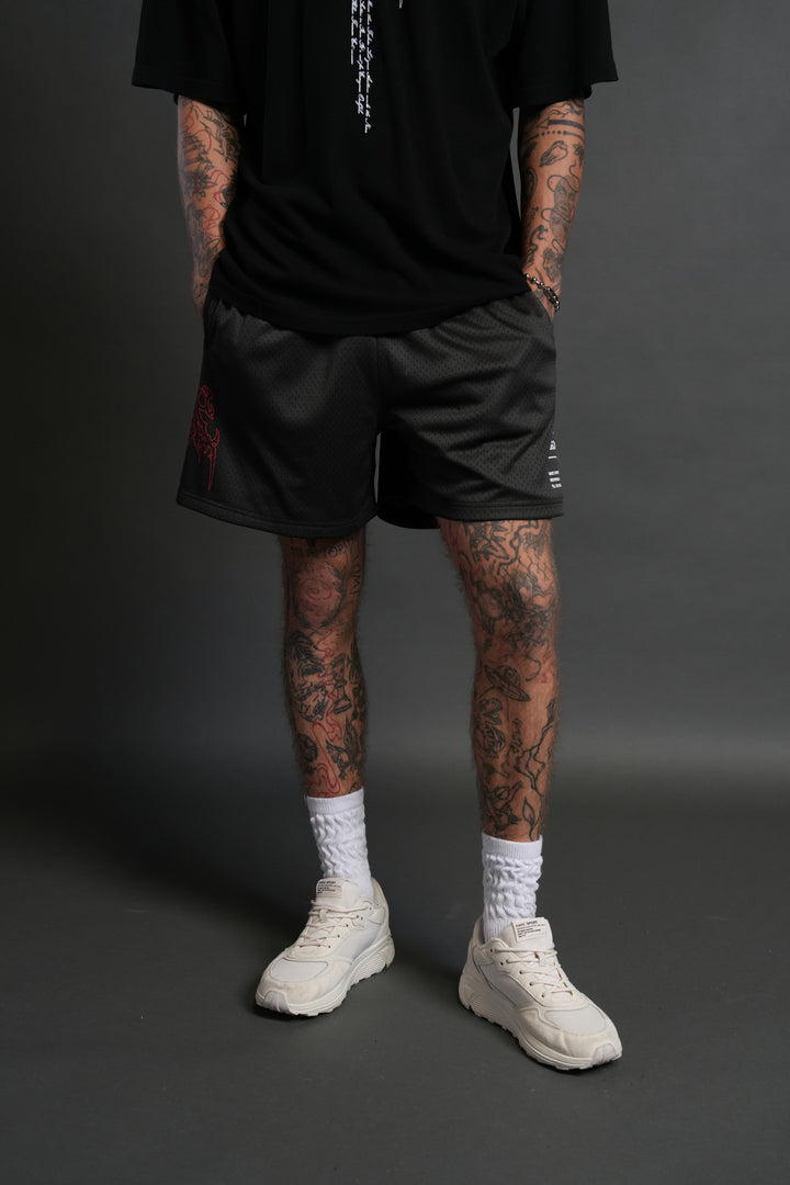 Shadow Hesh Mesh Shorts in Wolf Gray