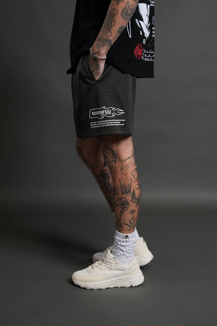 Shadow Hesh Mesh Shorts in Wolf Gray