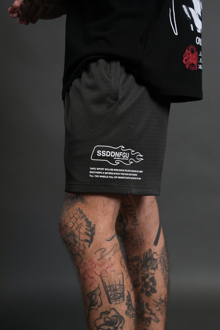 Shadow Hesh Mesh Shorts in Wolf Gray