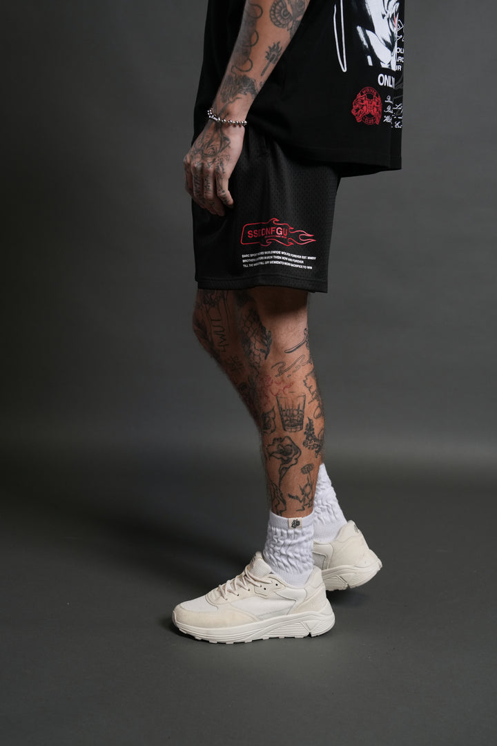 Shadow Hesh Mesh Shorts in Black