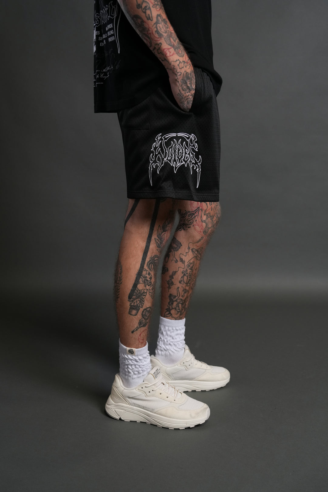 Shadow Hesh Mesh Shorts in Black