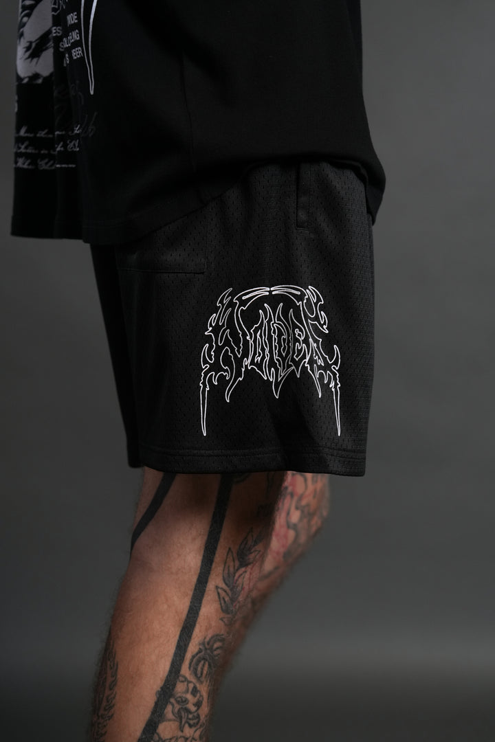 Shadow Hesh Mesh Shorts in Black