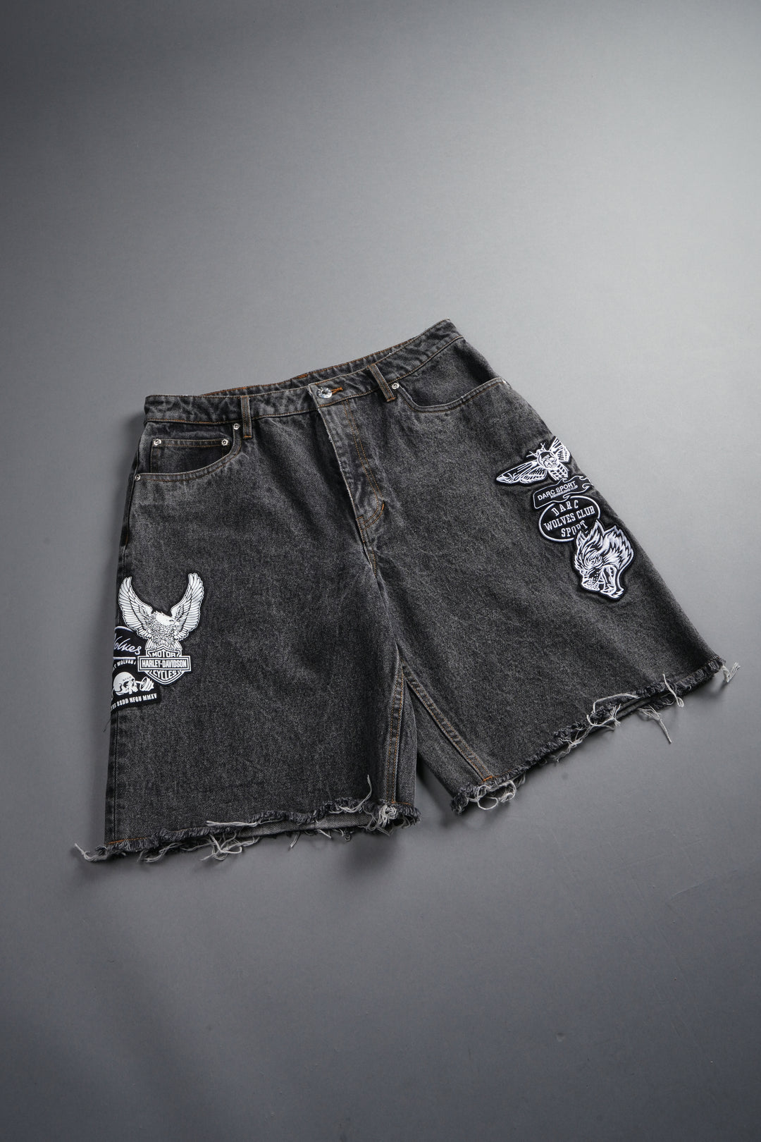 Brotherhood Ash Denim Jean Short in Black
