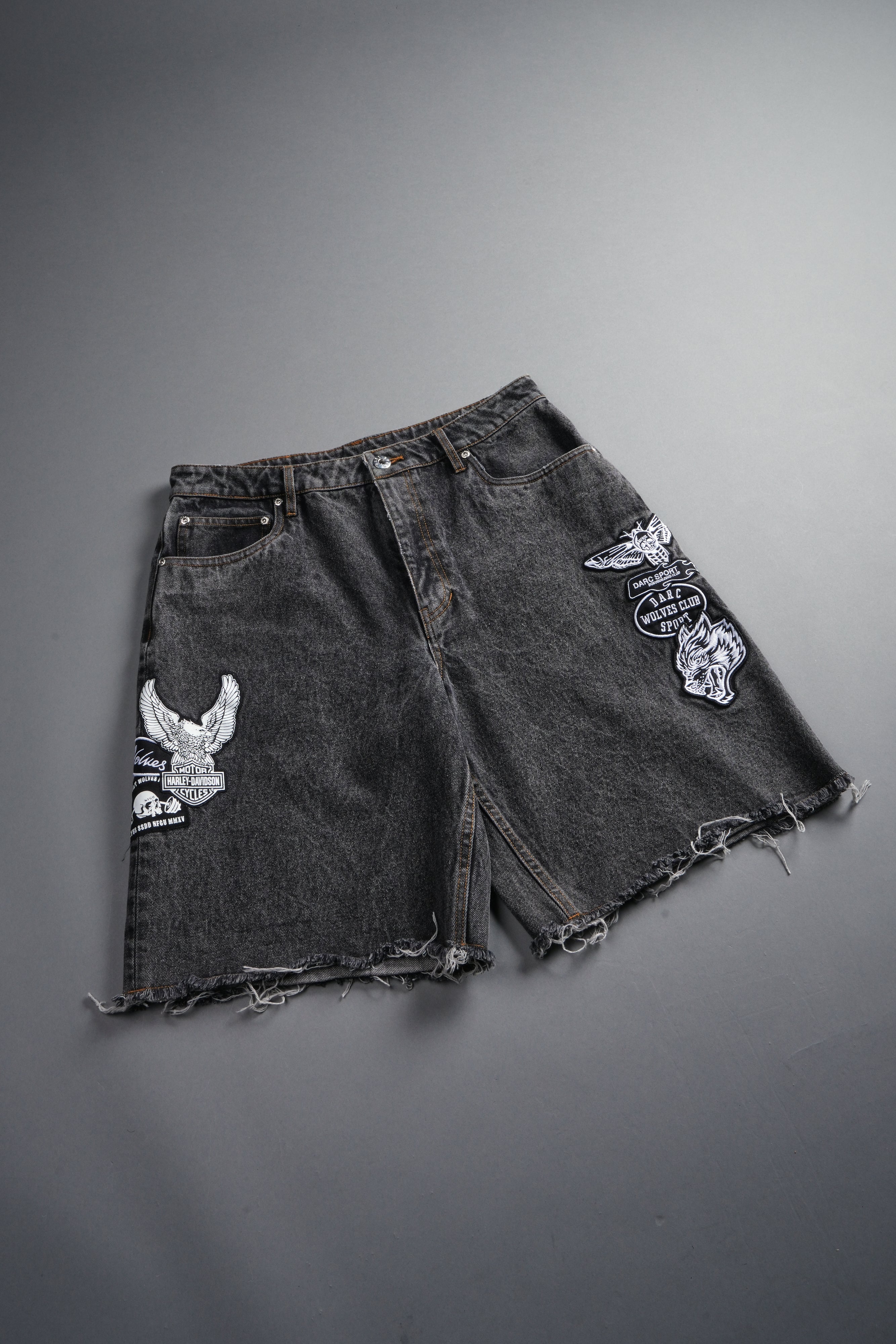 Brotherhood Ash Denim Jean Short in Black