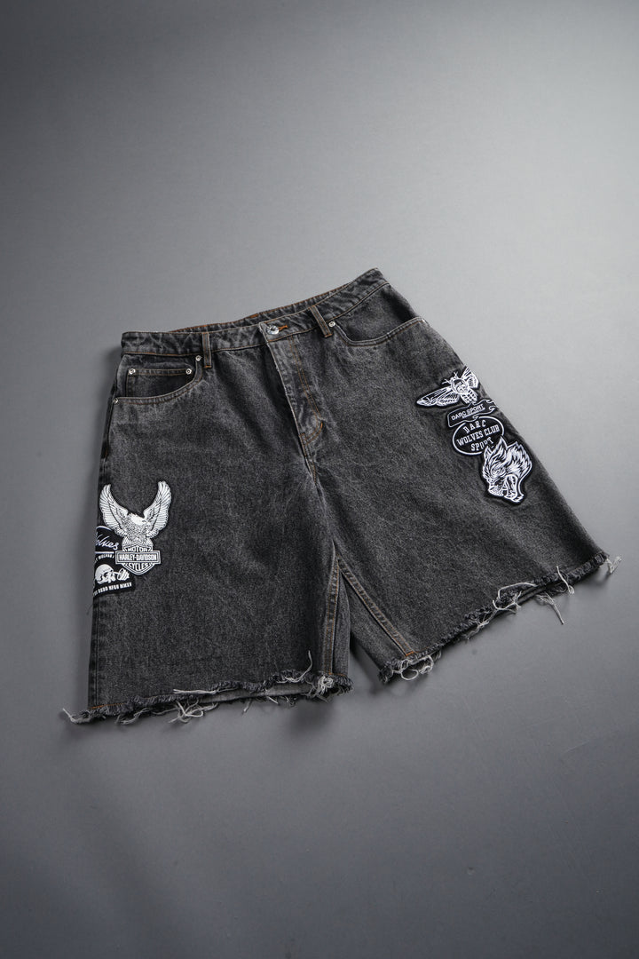 Brotherhood Ash Denim Jean Short in Black