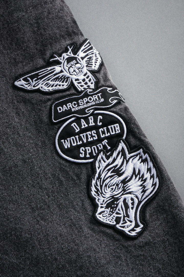 Brotherhood Ash Denim Jean Short in Black