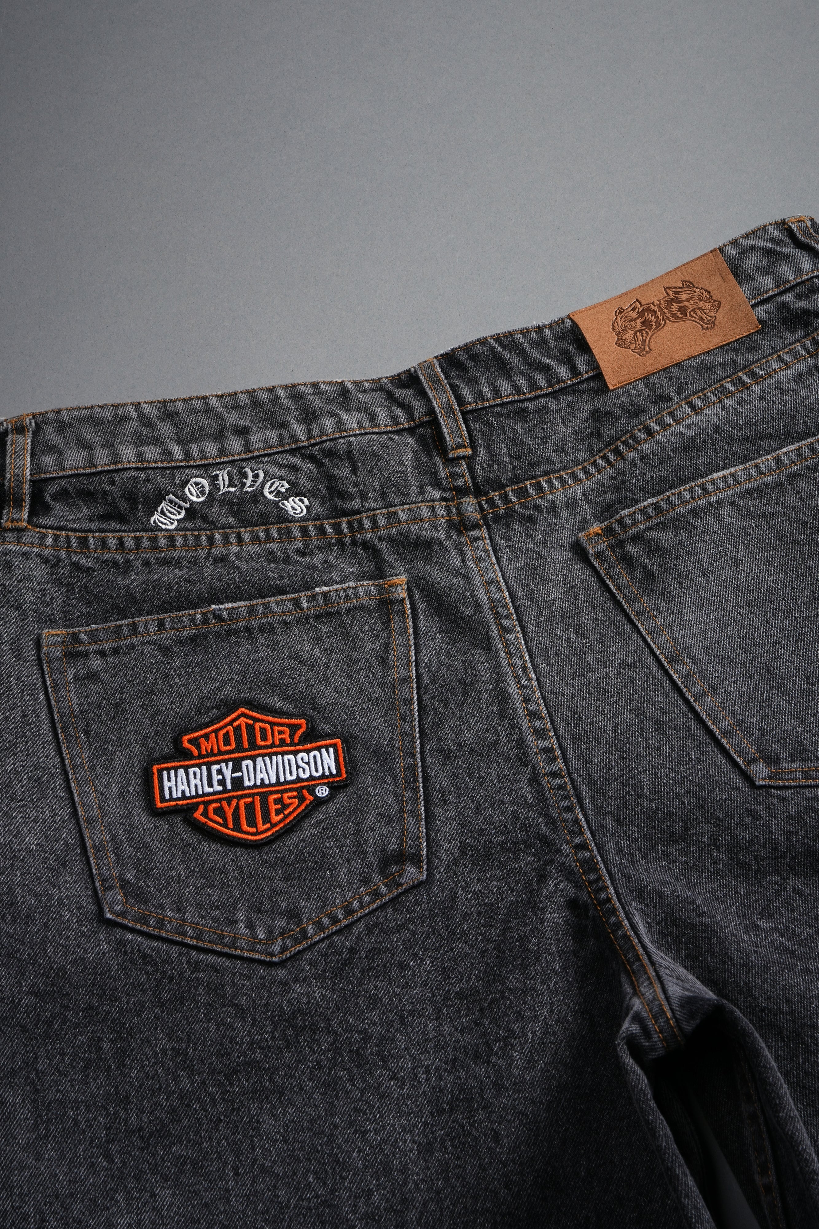 Brotherhood Ash Denim Jean Short in Black