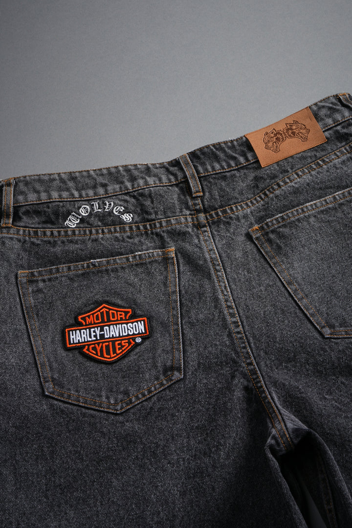 Brotherhood Ash Denim Jean Short in Black