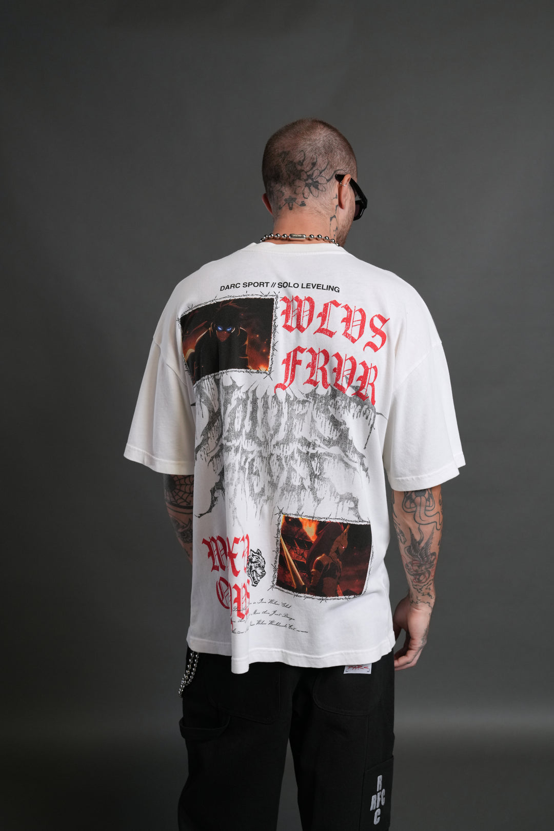 Demon Knight "Premium" Oversized Tee in Cream