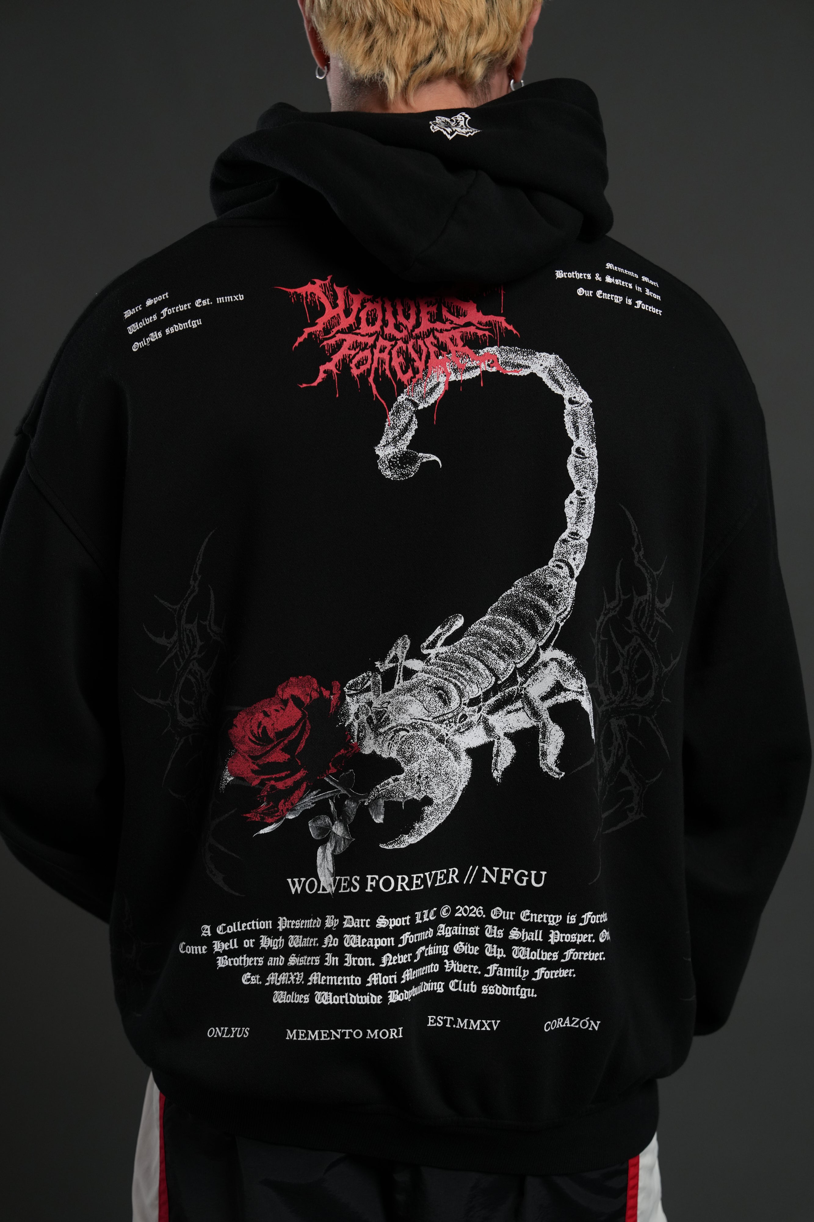 Scorpion Thorns "Pierce" Hoodie in Black