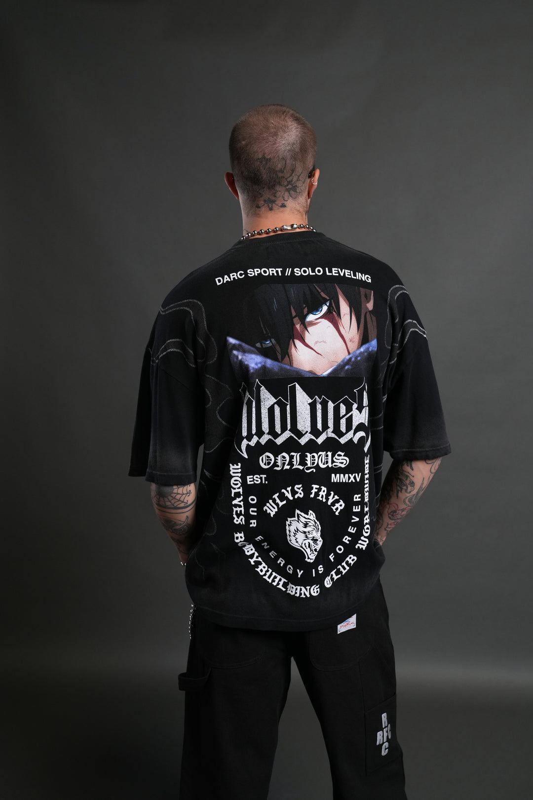Consumed by the Darc "Premium" Oversized Tee in Black Drift Wash