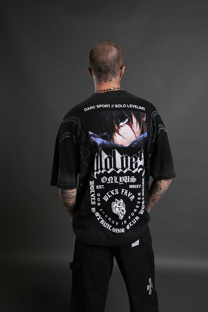Consumed by the Darc "Premium" Oversized Tee in Black Drift Wash