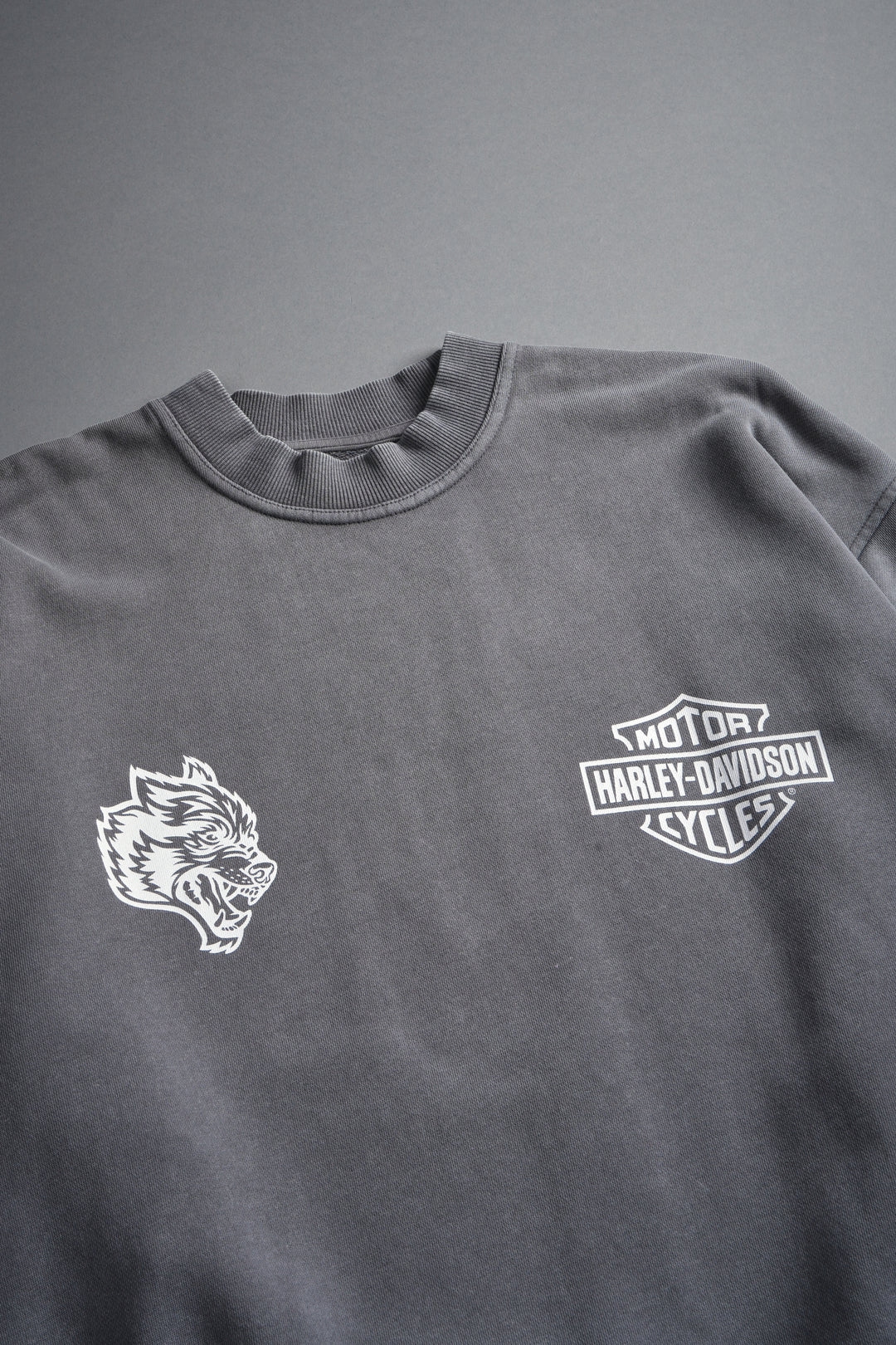 Live Free H-D London Crewneck in Slate Gray