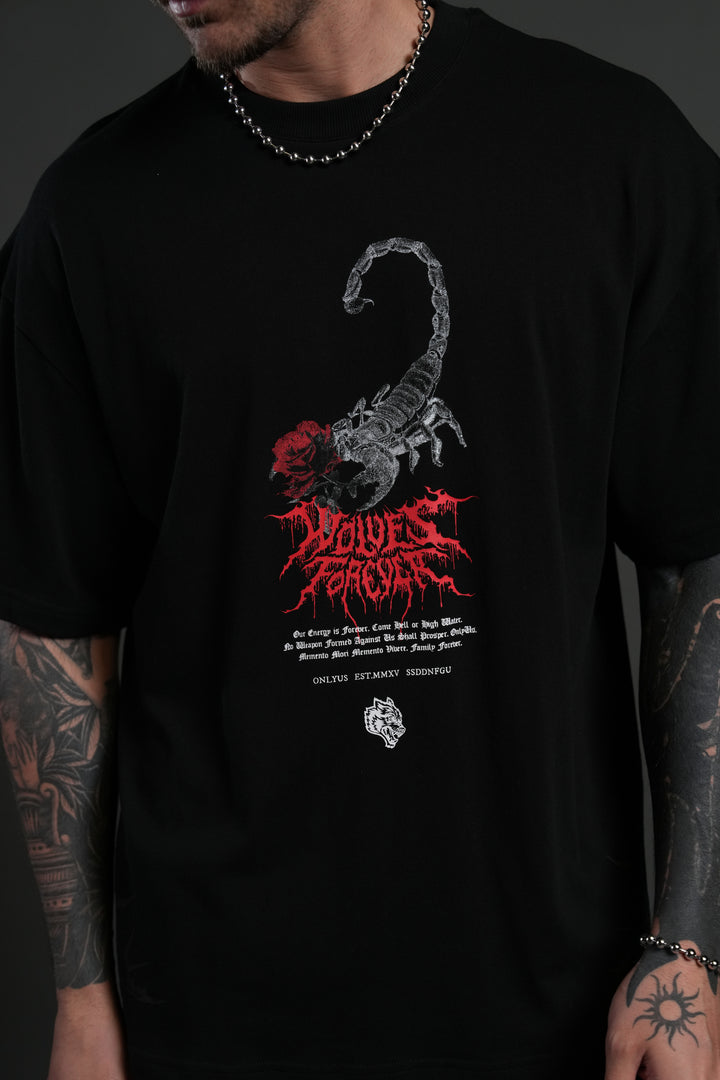 Scorpion Thorns "Premium" Oversized Tee in Black