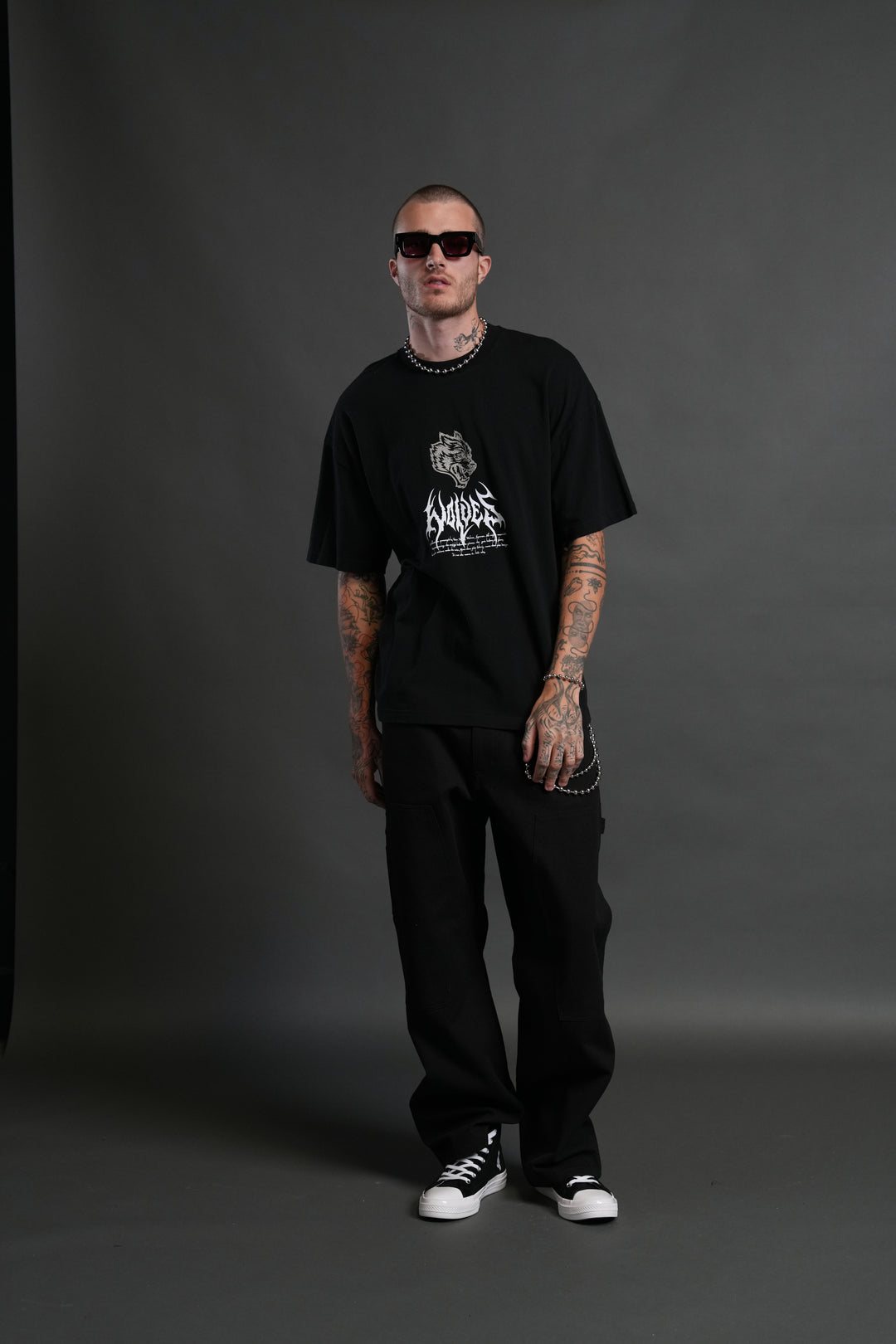 Shadow Shaman "Premium" Oversized Tee in Black