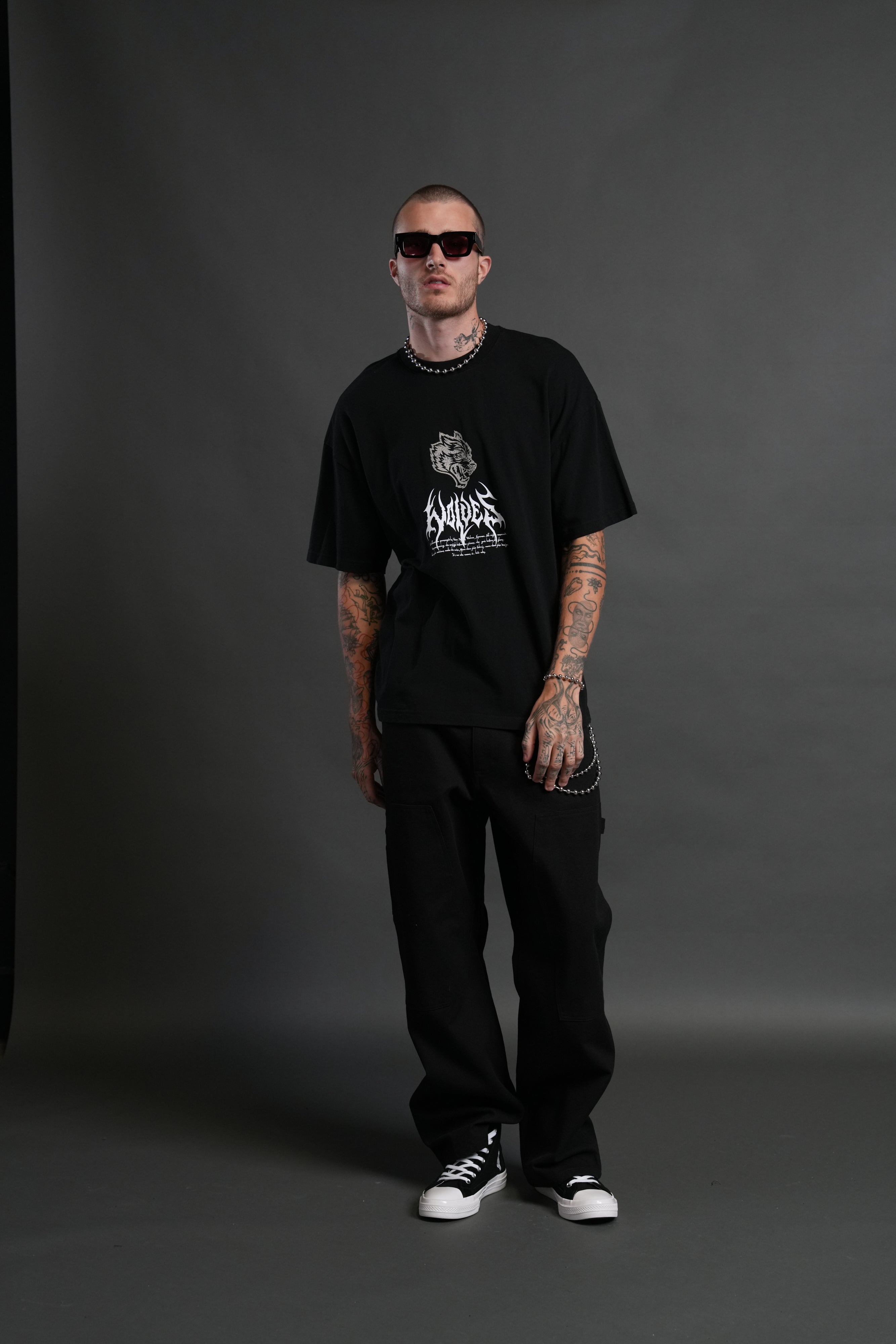 Shadow Shaman "Premium" Oversized Tee in Black