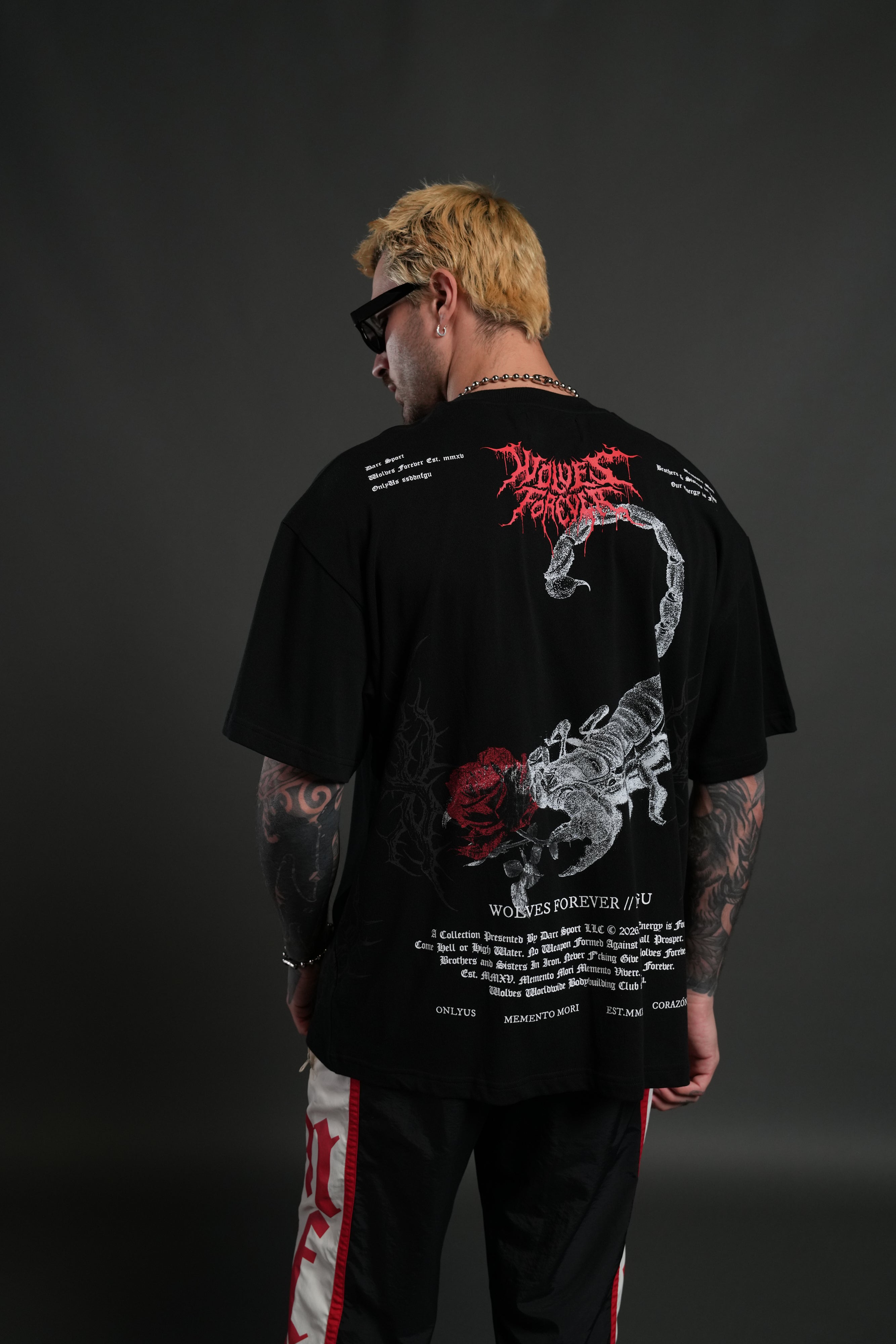 Scorpion Thorns "Premium" Oversized Tee in Black