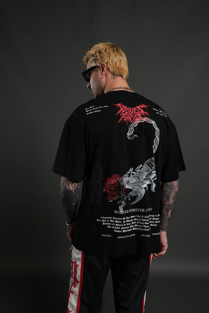 Scorpion Thorns "Premium" Oversized Tee in Black