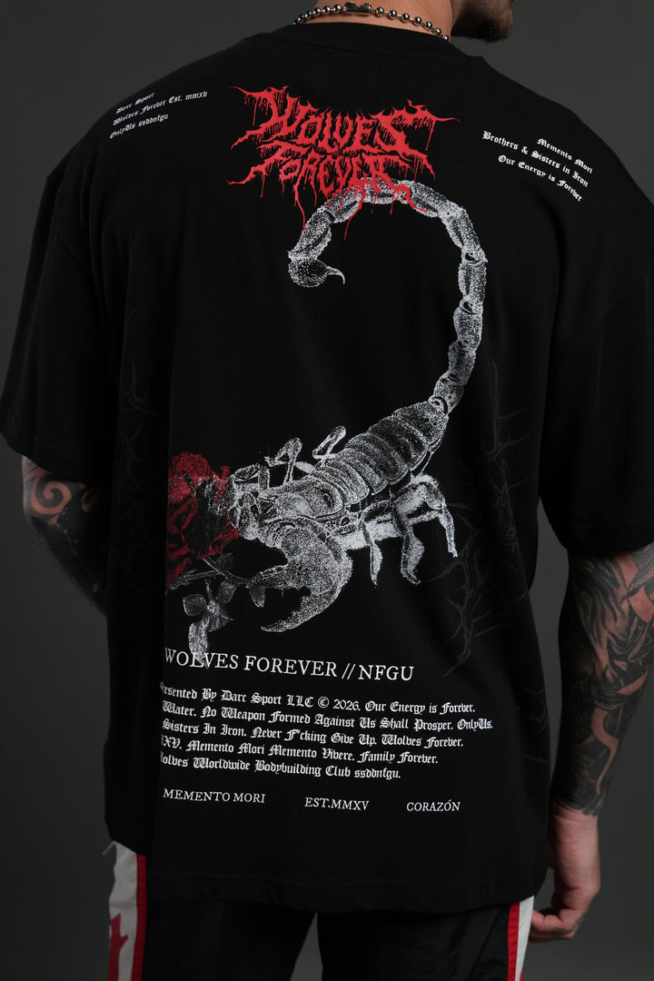 Scorpion Thorns "Premium" Oversized Tee in Black