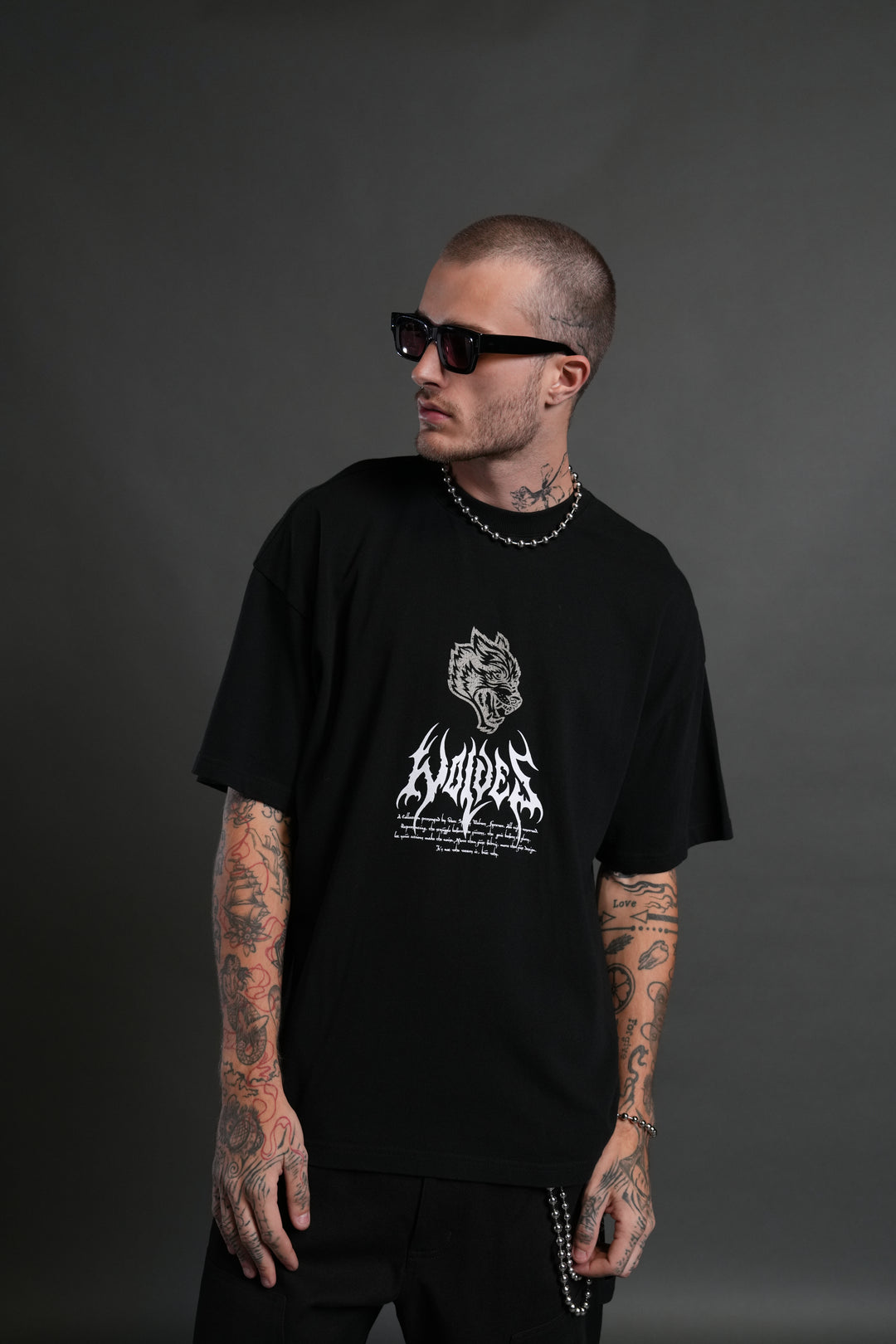 Shadow Shaman "Premium" Oversized Tee in Black