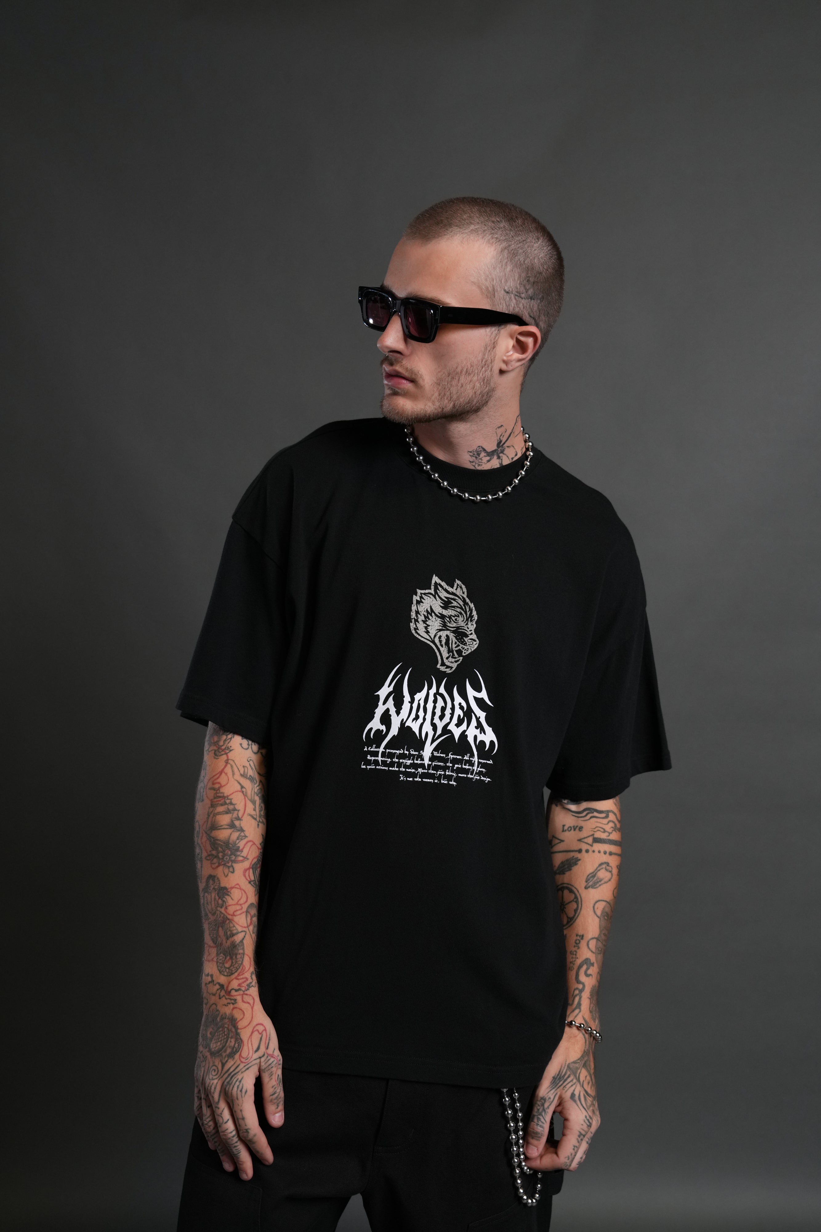 Shadow Shaman "Premium" Oversized Tee in Black