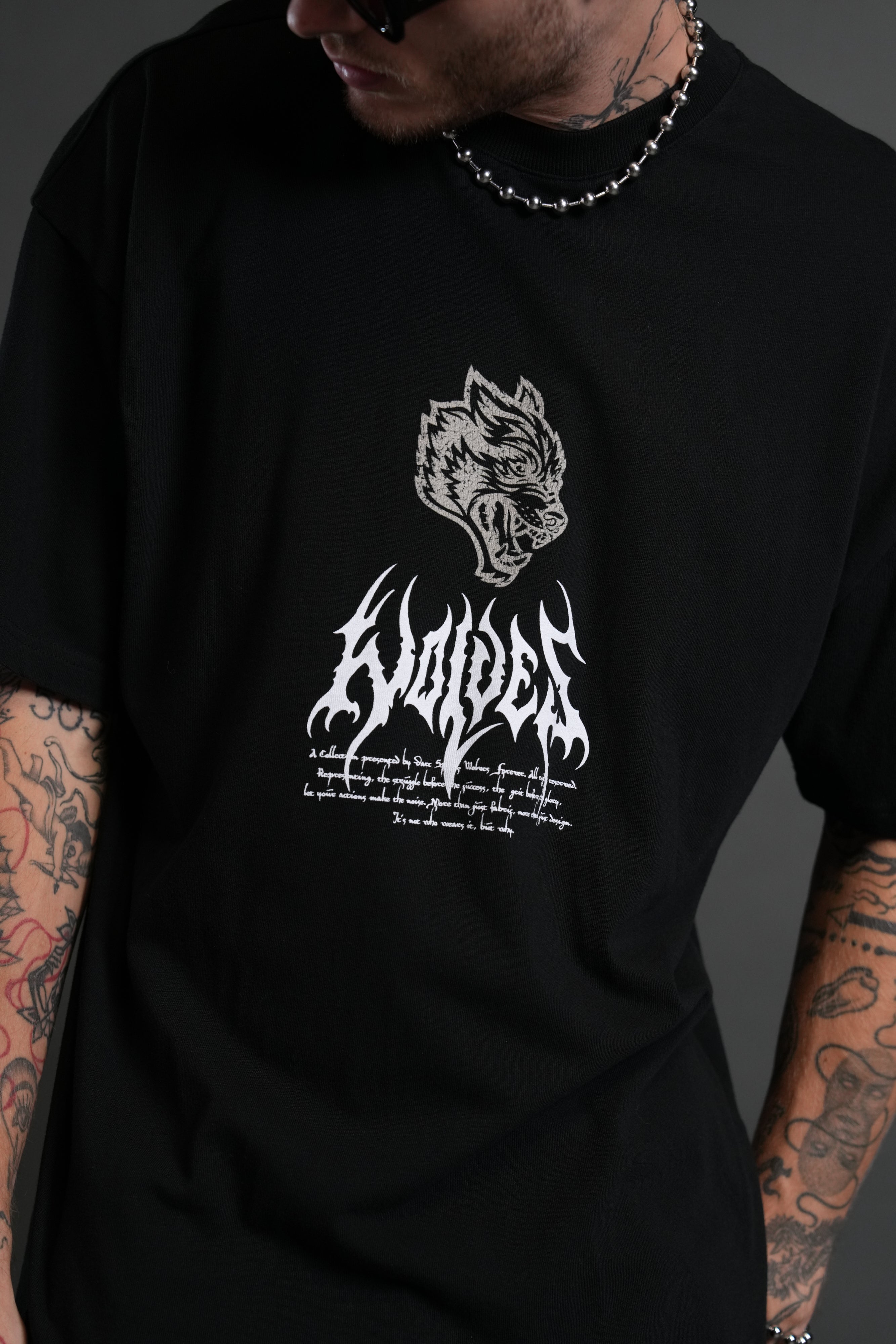 Shadow Shaman "Premium" Oversized Tee in Black
