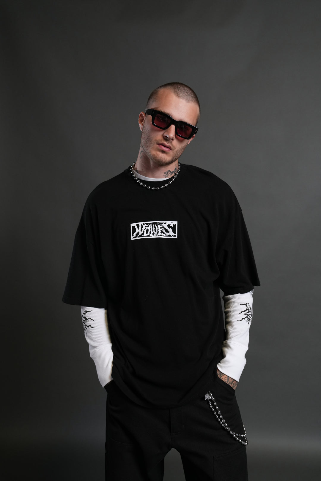 Darc Hunter "Premium" Oversized Tee in Black