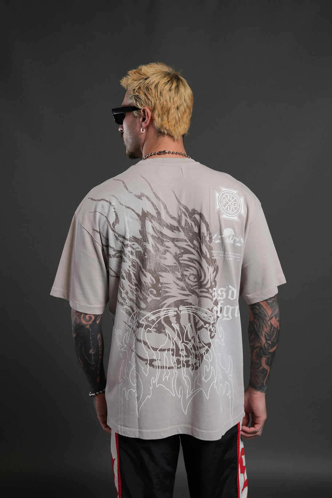 Till Forever Inferno "Premium" Oversized Tee in Clay Sun Fade