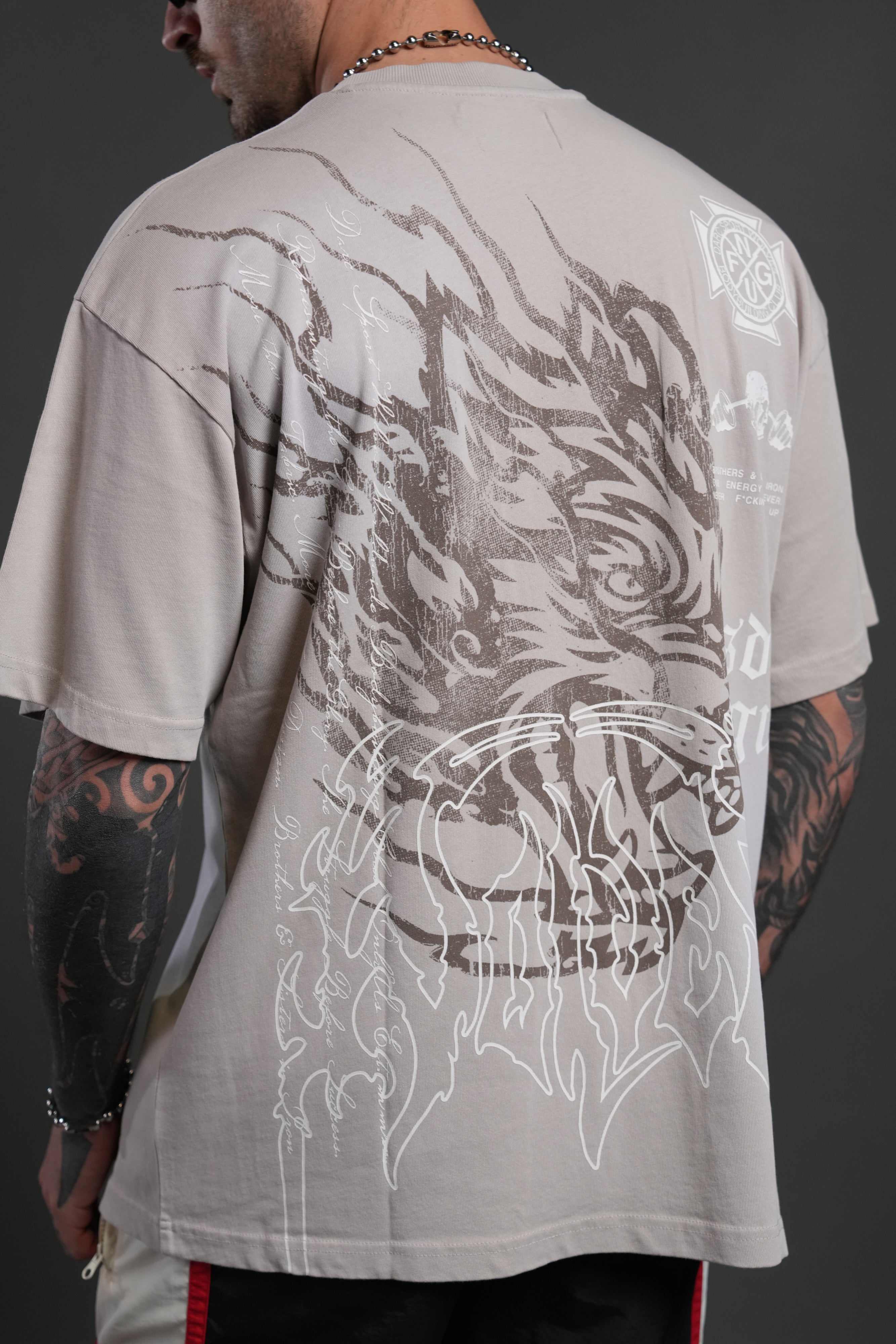 Till Forever Inferno "Premium" Oversized Tee in Clay Sun Fade