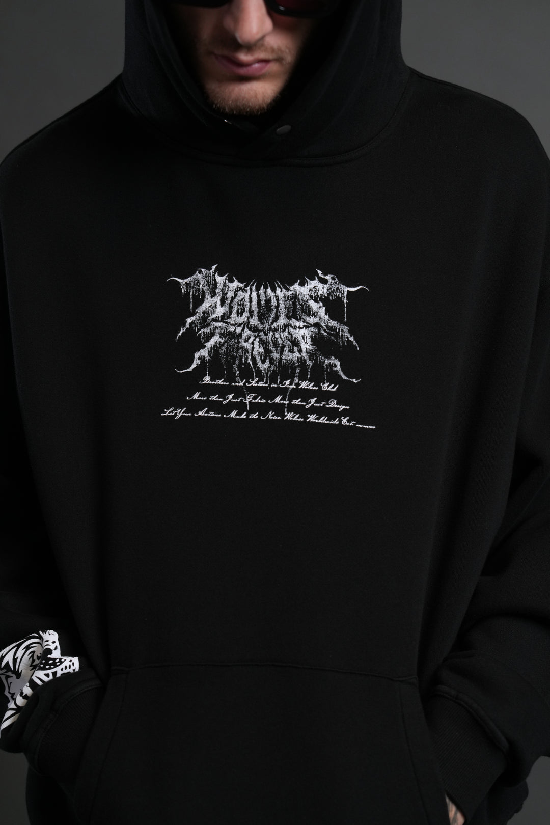 Demon Knight "Pierce" Hoodie in Black